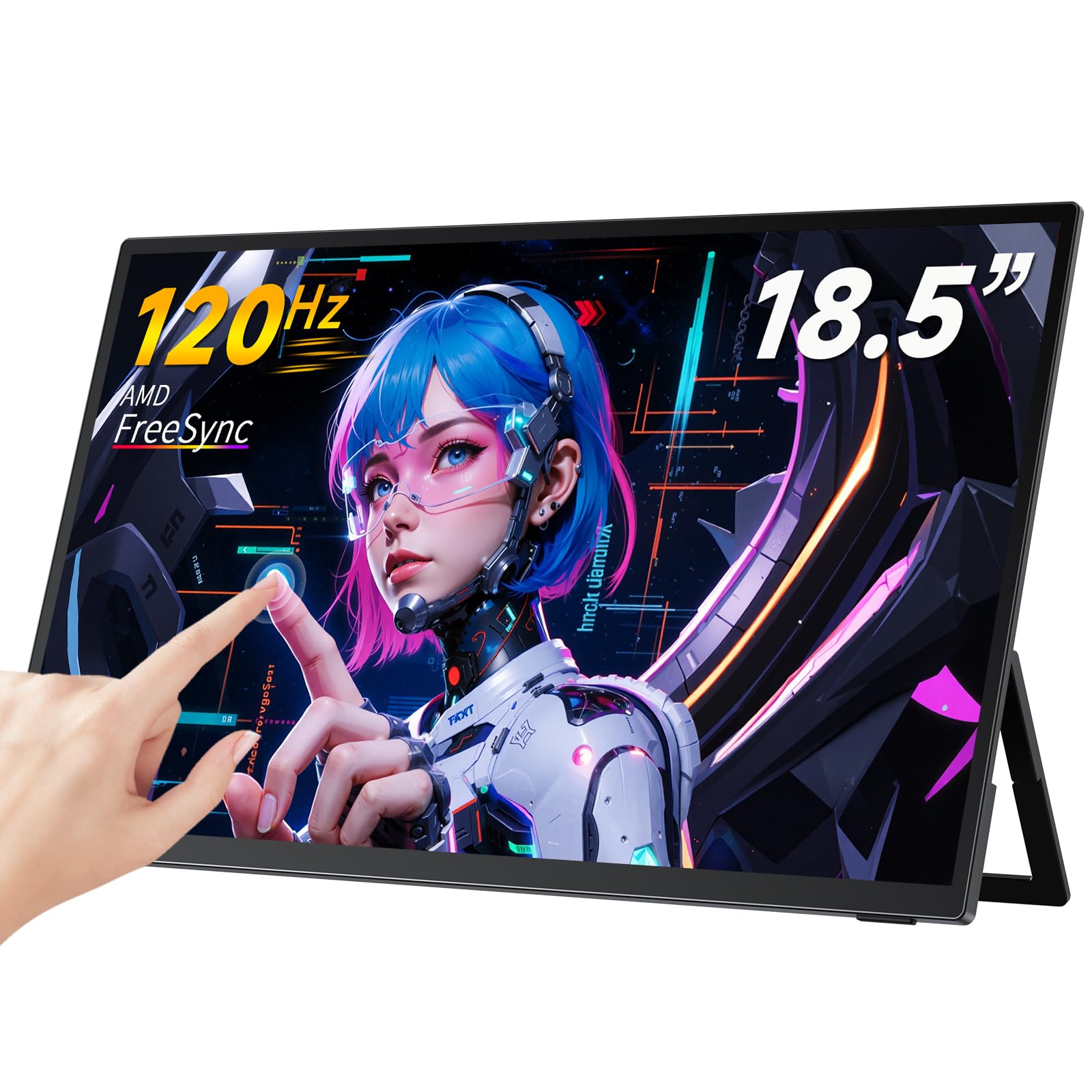 Amazon.co.jp: モバイルモニター 18.5インチ タッチパネル 120Hz